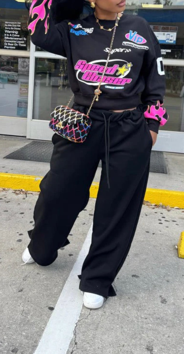 RACER FRENCH TERRY LS TOP