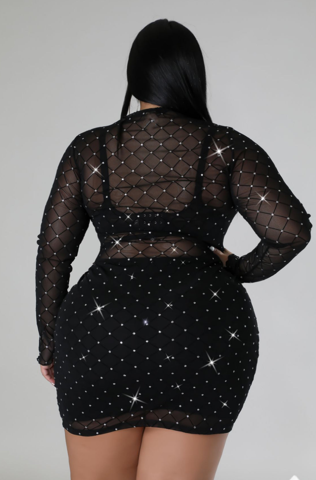 Plus Bling Skirt Set