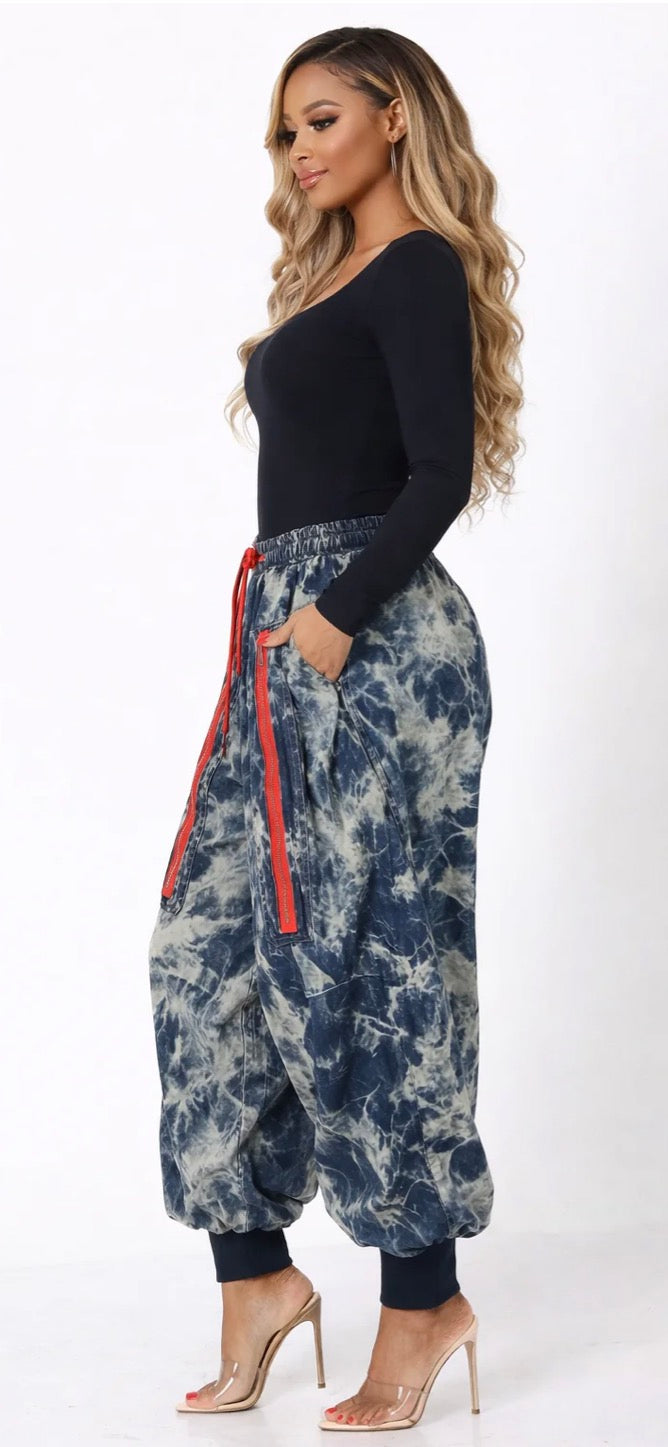 WASHED DENIM JOGGER