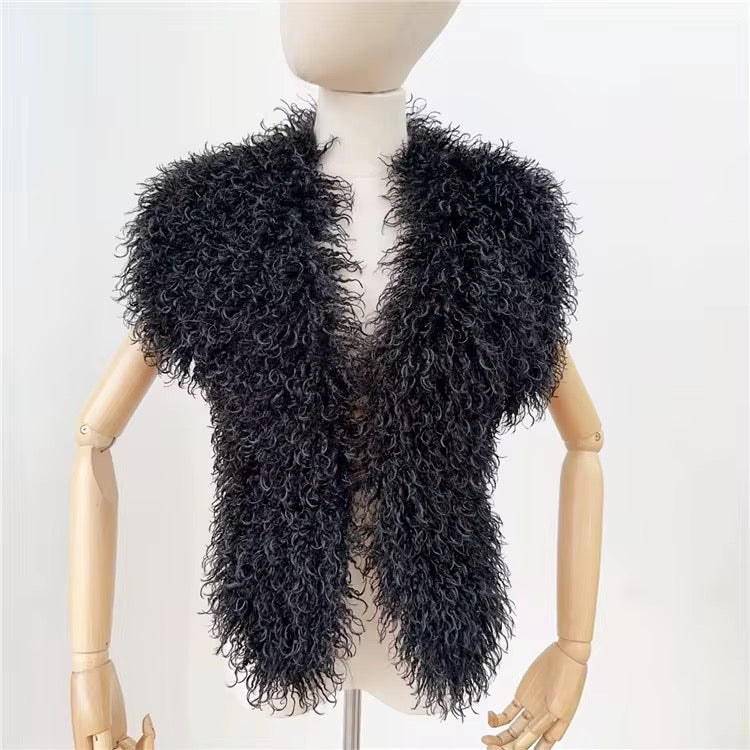 Halter Mango Fur Vest