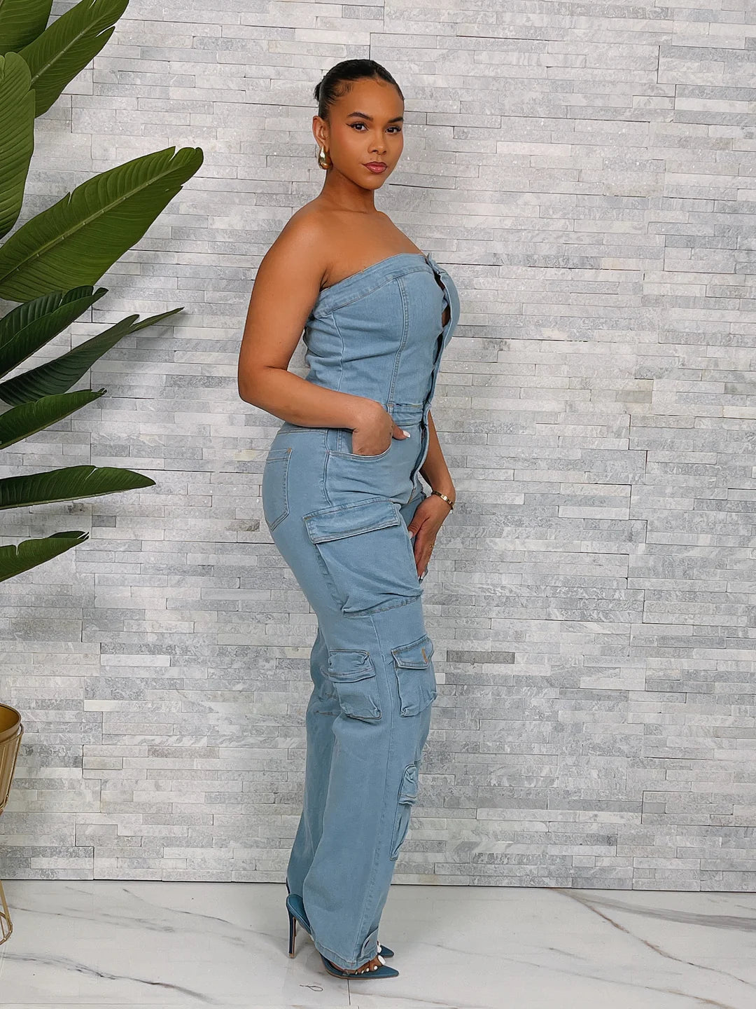 LORI DENIM JUMPSUIT