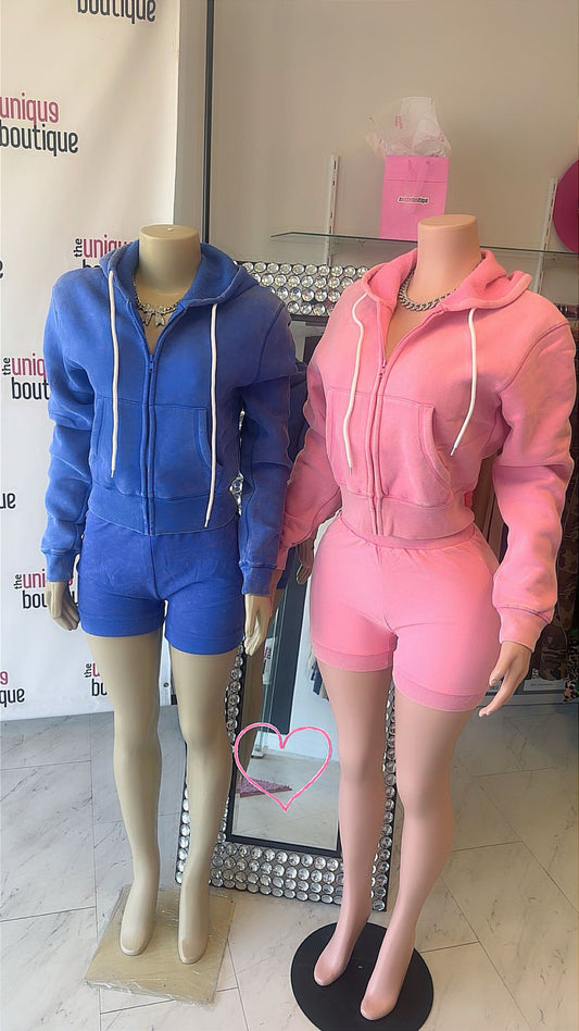 HOODIE SHORT SET