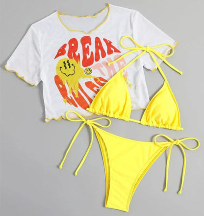 Mesh Bikini Set