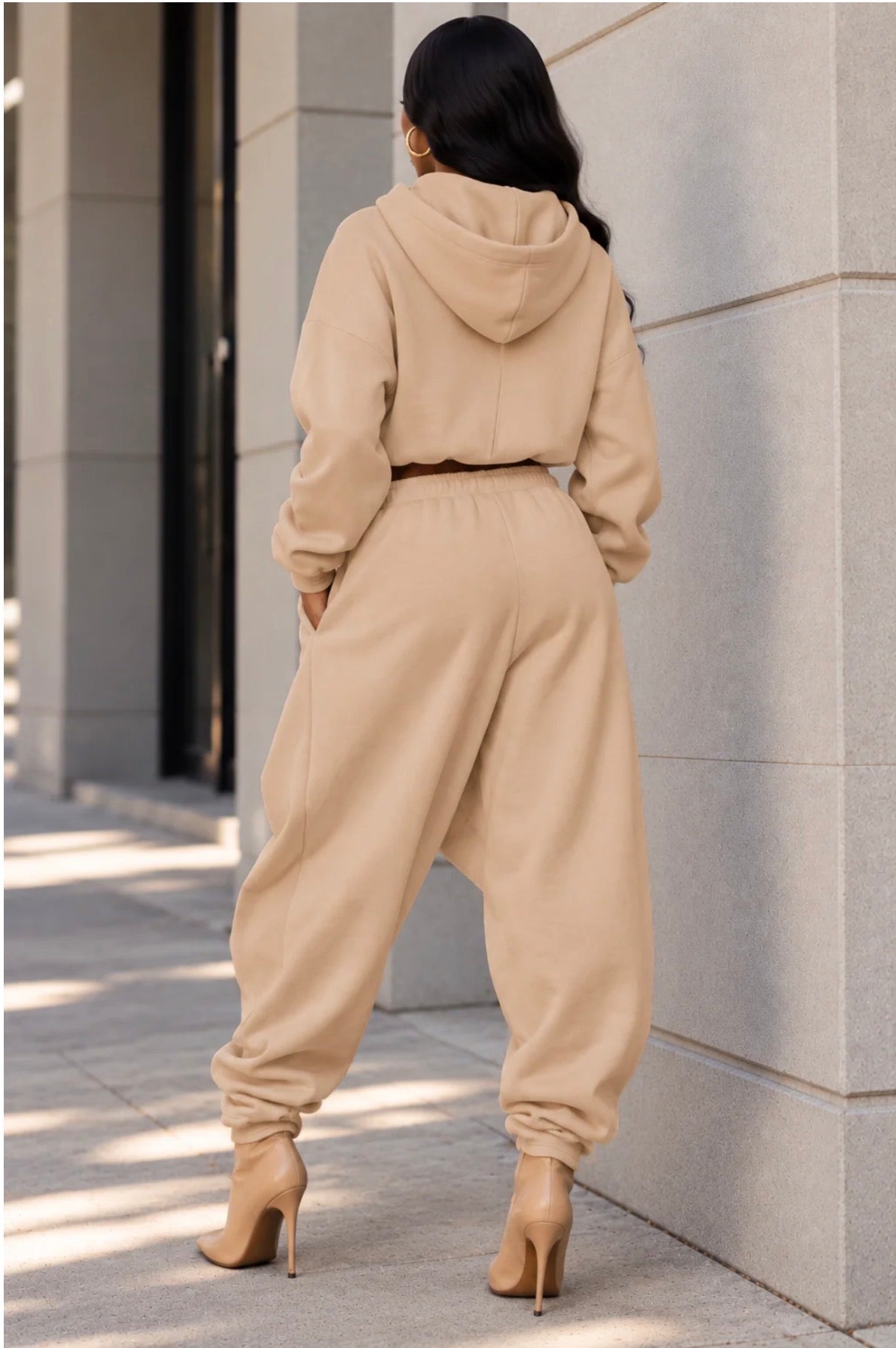 ASYMMETRIC MOTION PANTS SET