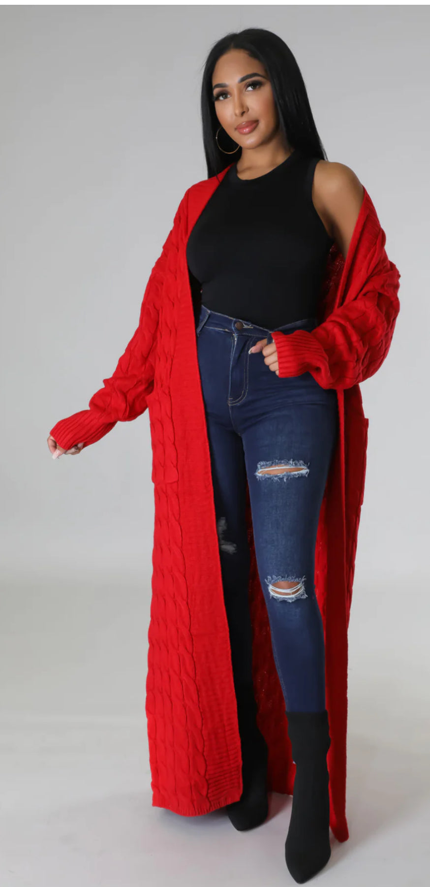 Izzy Cardigan (Red)