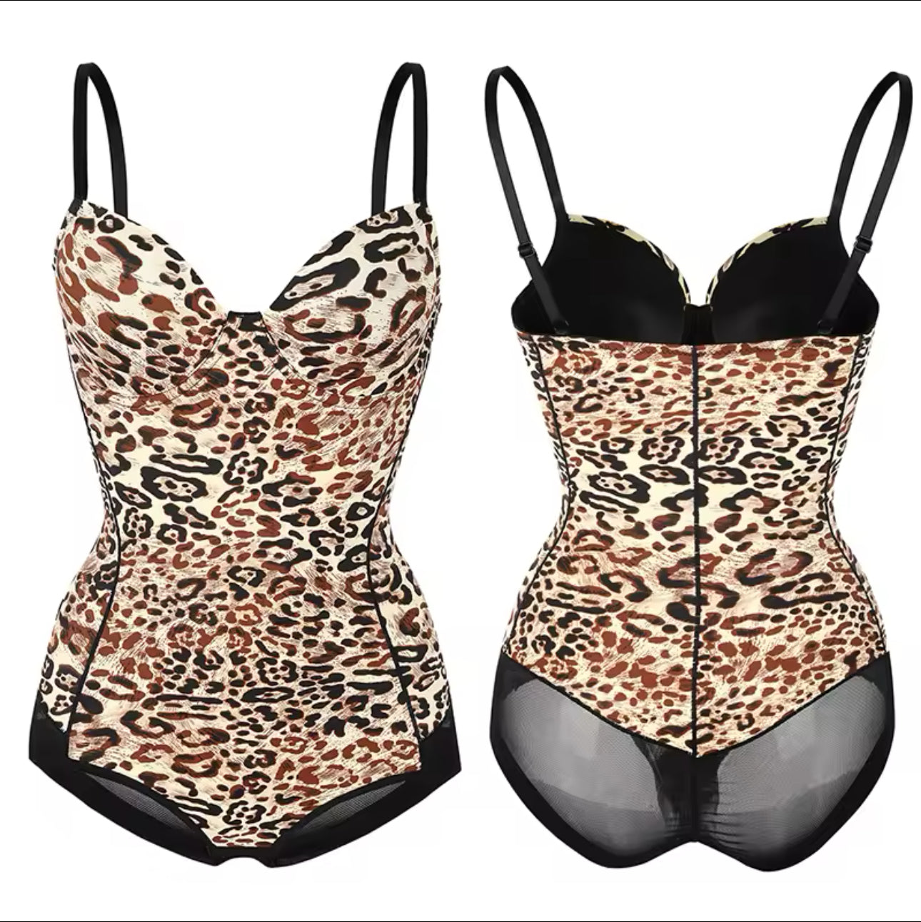 SNATCHED LEOPARD BODYSUIT
