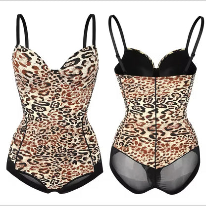 SNATCHED LEOPARD BODYSUIT