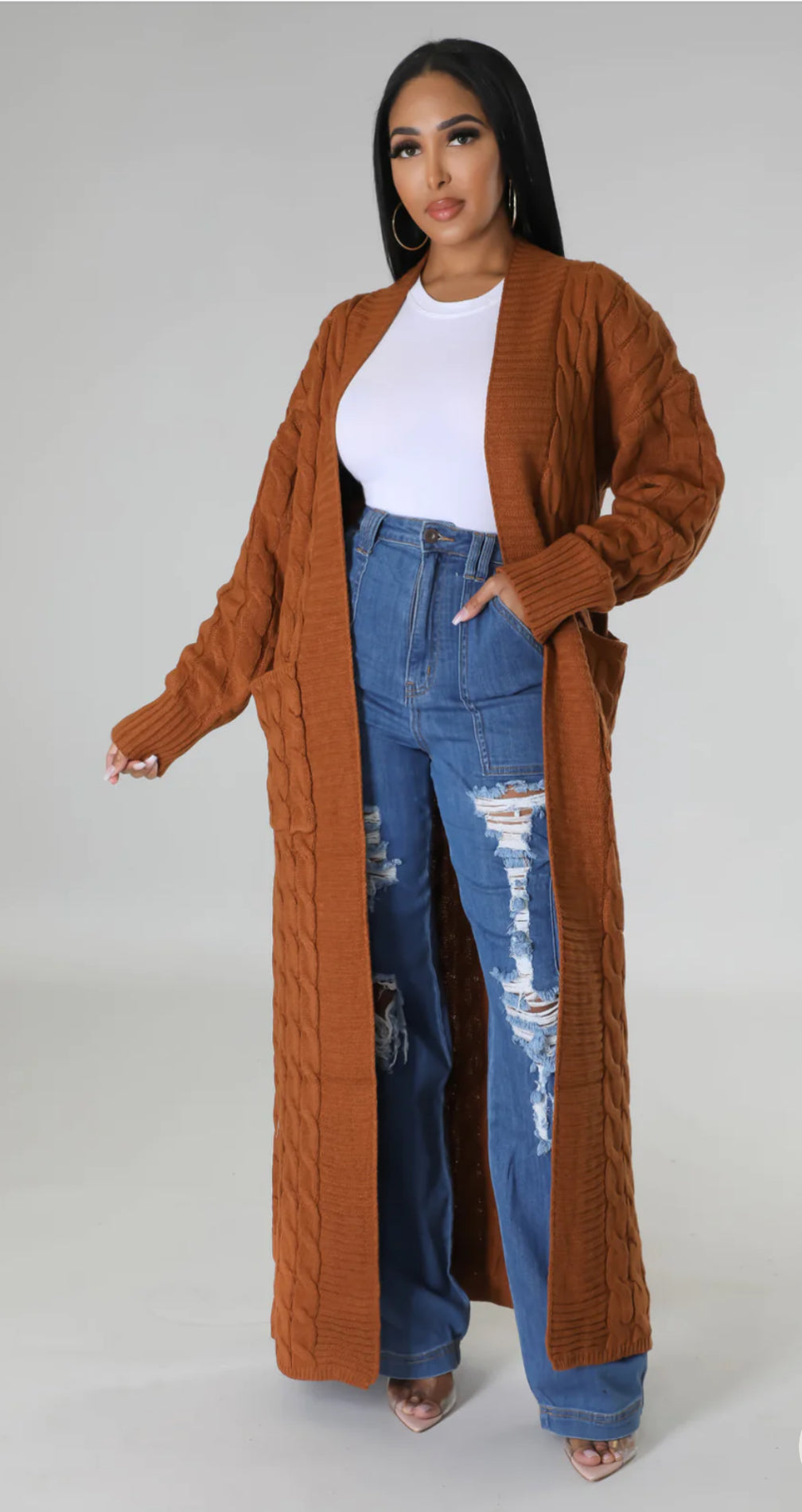 Izzy Cardigan (Camel)
