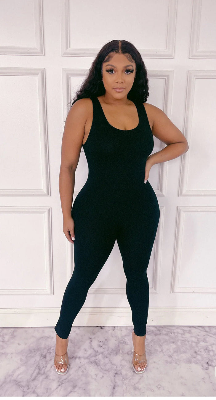 Plain Tank Jumpsuit