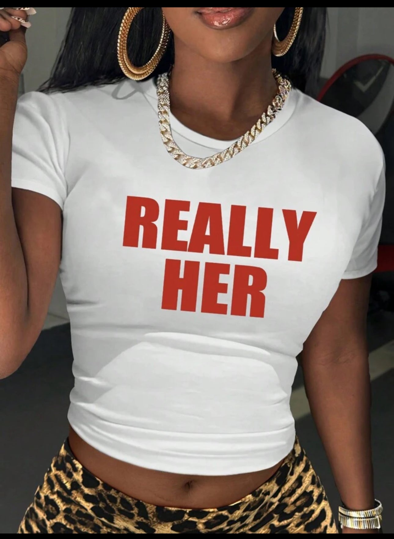 REALLY CROP TEE