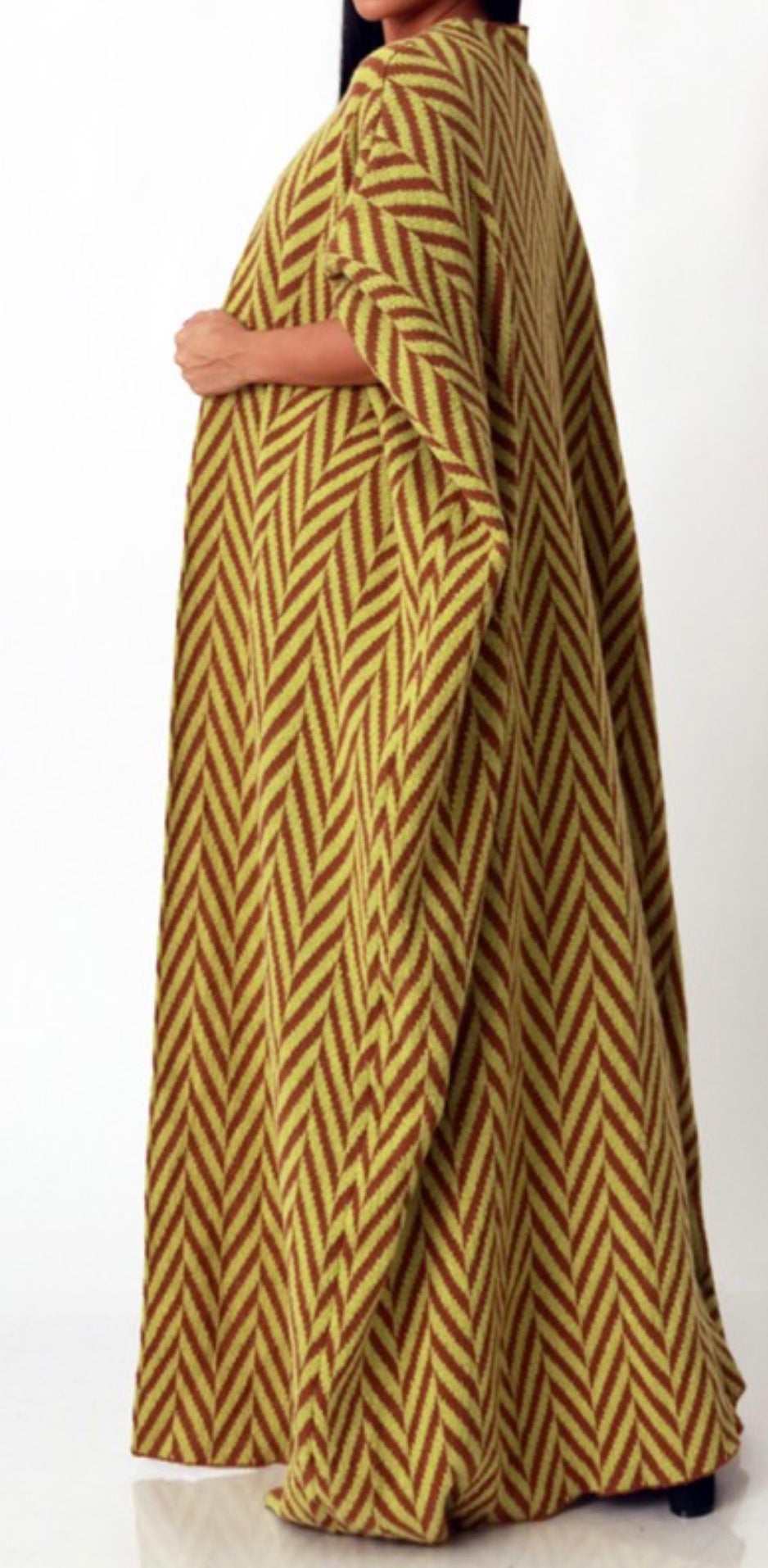 African Print Maxi Cardigan
