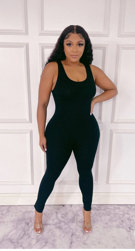 Plain Tank Jumpsuit