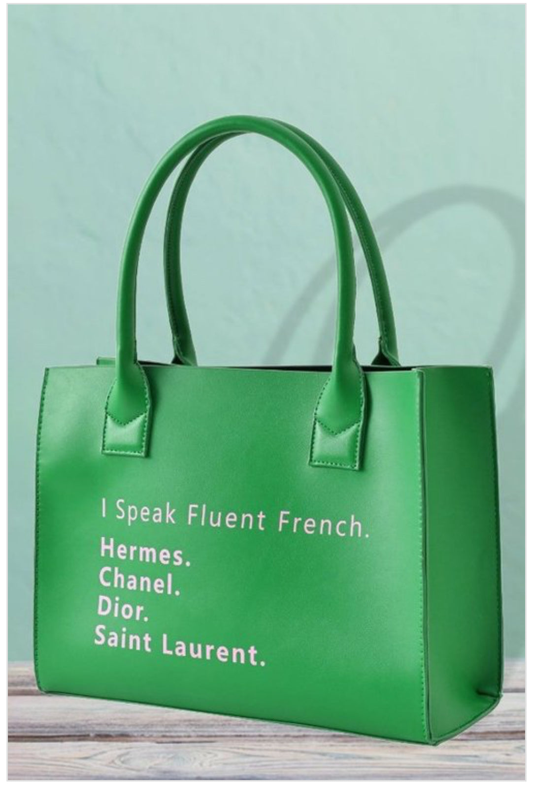 I Speak French Handbag