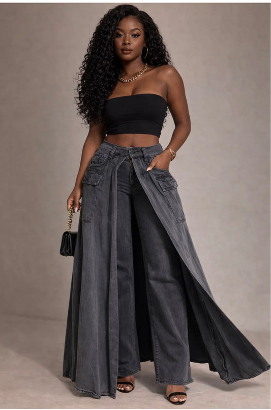OUTER LAYER HIGH RISE JEANS