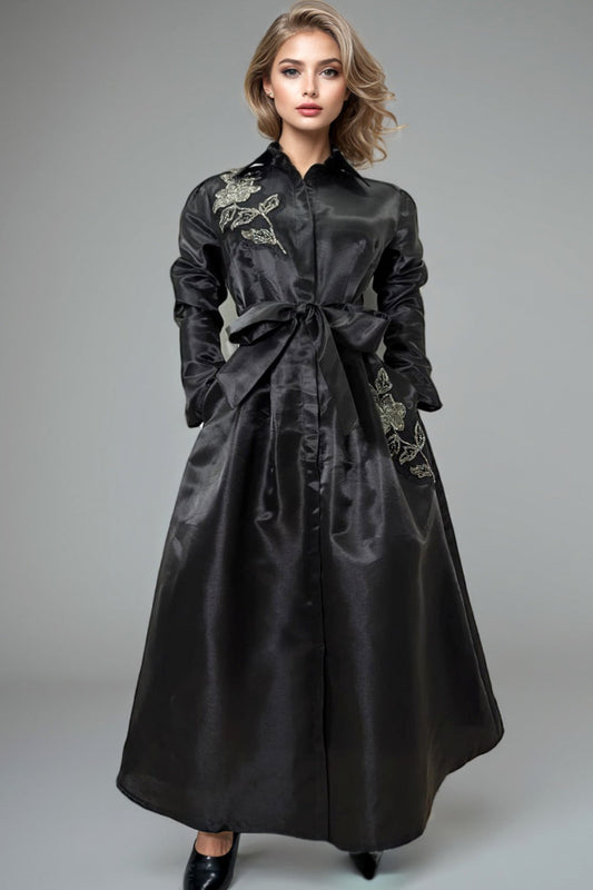 Beaded Appliqué Dress