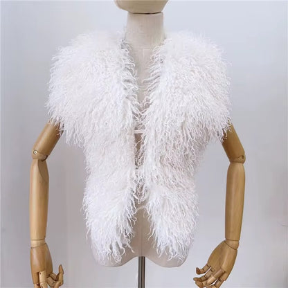 Halter Mango Fur Vest