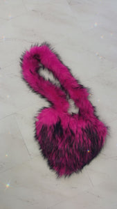 Furry Heart Bag