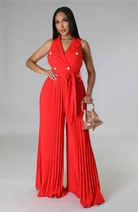 Red Classy Jumpsuit